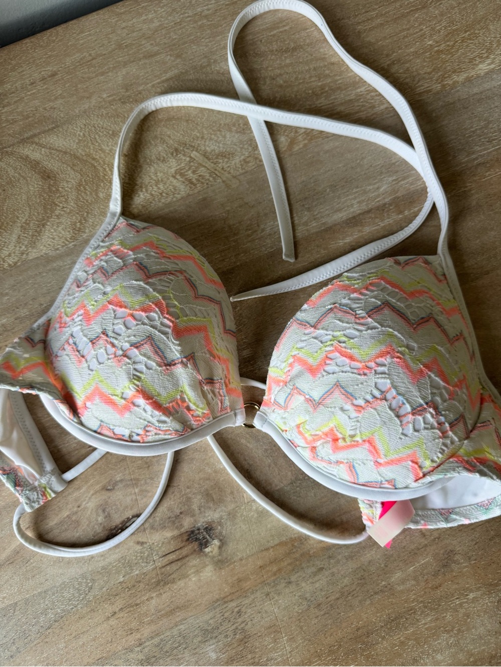 Victoria's Secret White Padded Bikini Top